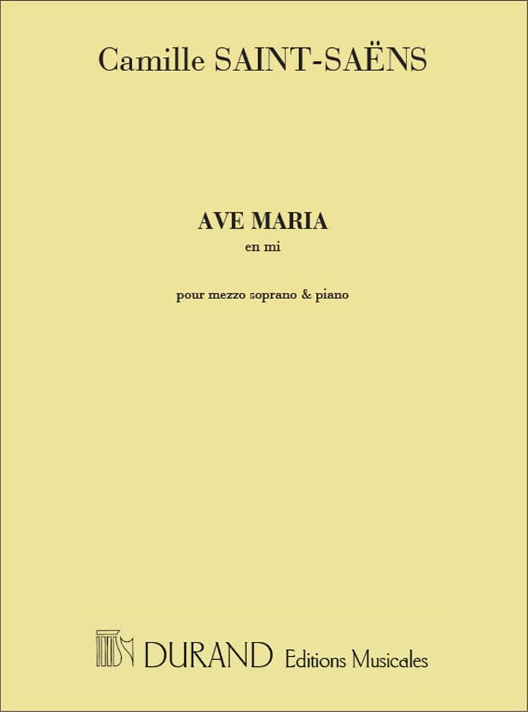 Ave Maria En Mi, Pour Mezzo-Soprano Et Piano
